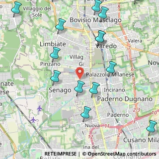 Mappa Via Pacinotti, 20030 Senago MI, Italia (2.782)