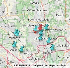 Mappa Via Pacinotti, 20030 Senago MI, Italia (3.24727)