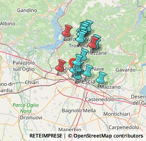 Mappa 25064 Gussago BS, Italia (9.50789)