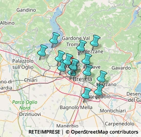 Mappa 25064 Gussago BS, Italia (8.80533)