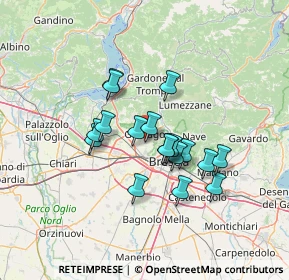 Mappa 25064 Gussago BS, Italia (10.625)