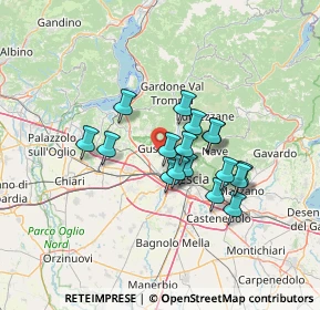 Mappa 25064 Gussago BS, Italia (10.44529)