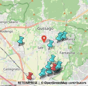 Mappa 25064 Gussago BS, Italia (2.4555)