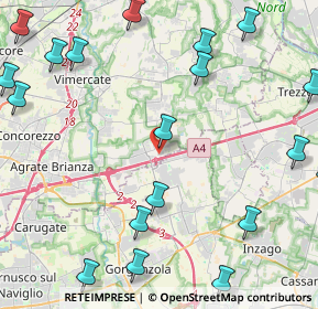 Mappa Via Don Giovanni Minzoni, 20873 Cavenago di Brianza MB, Italia (6.1625)