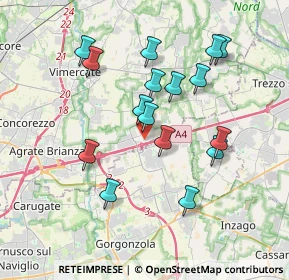 Mappa Via Don Giovanni Minzoni, 20873 Cavenago di Brianza MB, Italia (3.44)