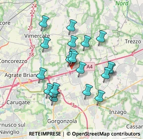 Mappa Via Don Giovanni Minzoni, 20873 Cavenago di Brianza MB, Italia (3.176)