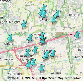Mappa Via Don Giovanni Minzoni, 20873 Cavenago di Brianza MB, Italia (1.976)