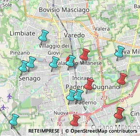 Mappa Via Monte Sabotino, 20037 Paderno Dugnano MI, Italia (2.42333)