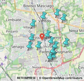 Mappa Via Monte Sabotino, 20037 Paderno Dugnano MI, Italia (1.60429)