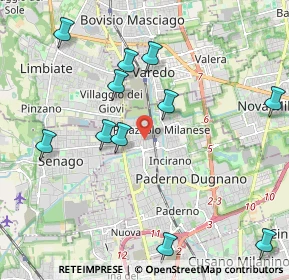 Mappa Via Monte Sabotino, 20037 Paderno Dugnano MI, Italia (2.27273)