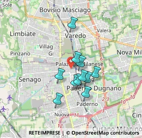 Mappa Via Monte Sabotino, 20037 Paderno Dugnano MI, Italia (1.26273)