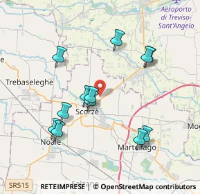 Mappa Via M. Mazza, 30037 Scorzè VE, Italia (3.66833)