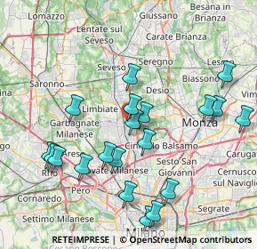 Mappa Via Niccolò Tommaseo, 20037 Paderno Dugnano MI, Italia (8.2645)