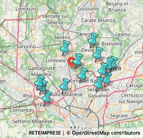 Mappa Via Niccolò Tommaseo, 20037 Paderno Dugnano MI, Italia (6.47571)