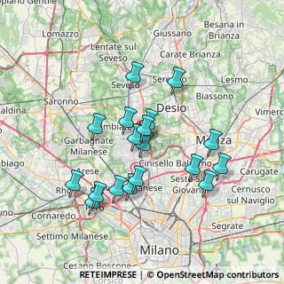 Mappa Via Niccolò Tommaseo, 20037 Paderno Dugnano MI, Italia (6.455)