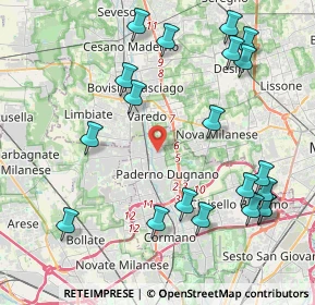 Mappa Via Niccolò Tommaseo, 20037 Paderno Dugnano MI, Italia (4.8825)