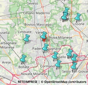 Mappa Via Niccolò Tommaseo, 20037 Paderno Dugnano MI, Italia (4.67615)