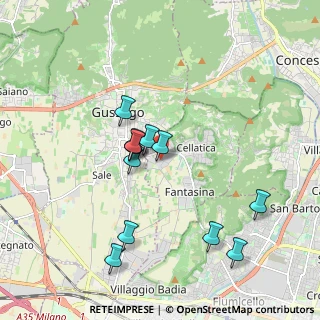 Mappa Via Guido Rossa, 25060 Cellatica BS, Italia (1.72167)