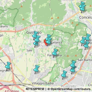 Mappa Via Guido Rossa, 25060 Cellatica BS, Italia (2.63375)
