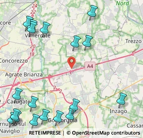 Mappa Via Piave, 20873 Cavenago di Brianza MB, Italia (6.4575)