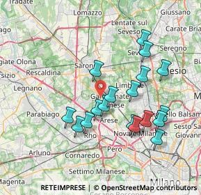 Mappa Via Peloritana, 21042 Caronno Pertusella VA, Italia (6.98444)