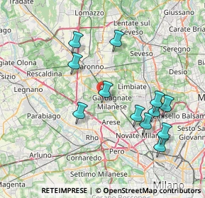 Mappa Via Peloritana, 21042 Caronno Pertusella VA, Italia (7.61083)
