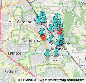 Mappa Via Peloritana, 21042 Caronno Pertusella VA, Italia (1.4655)