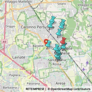 Mappa Via Peloritana, 21042 Caronno Pertusella VA, Italia (1.50583)