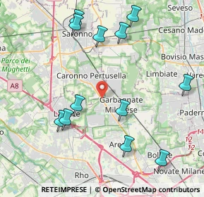 Mappa Via Peloritana, 21042 Caronno Pertusella VA, Italia (4.62917)