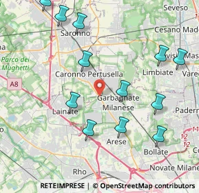 Mappa Via Peloritana, 21042 Caronno Pertusella VA, Italia (4.57917)