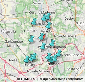 Mappa Via Monviso, 20037 Paderno Dugnano MI, Italia (3.4575)