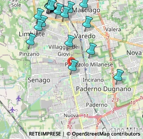 Mappa Via Monviso, 20037 Paderno Dugnano MI, Italia (2.619)