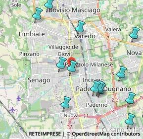 Mappa Via Monviso, 20037 Paderno Dugnano MI, Italia (2.46154)