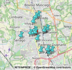 Mappa Via Monviso, 20037 Paderno Dugnano MI, Italia (1.30313)