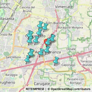 Mappa Via Pignacca, 20864 Agrate Brianza MB, Italia (1.35688)