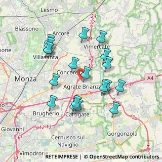 Mappa Via Pignacca, 20864 Agrate Brianza MB, Italia (3.52579)