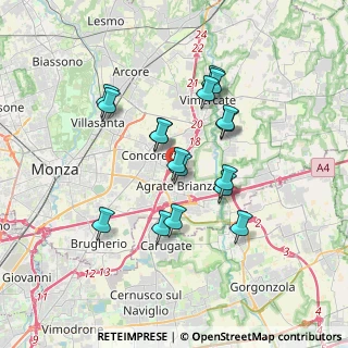Mappa Via Pignacca, 20864 Agrate Brianza MB, Italia (3.01529)