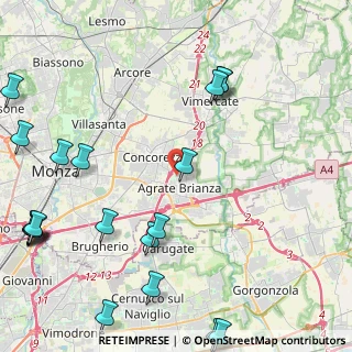 Mappa Via Pignacca, 20864 Agrate Brianza MB, Italia (6.245)