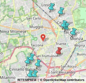 Mappa Via Figini, 20053 Muggiò MB, Italia (2.60727)