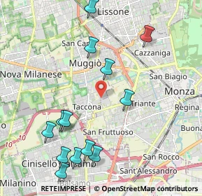 Mappa Via Figini, 20053 Muggiò MB, Italia (2.35308)