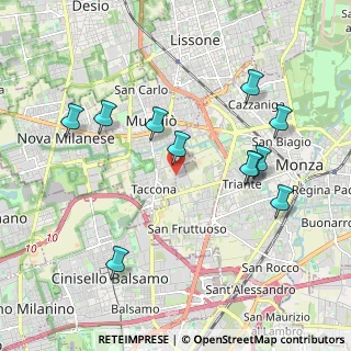 Mappa Via Figini, 20053 Muggiò MB, Italia (2.02455)