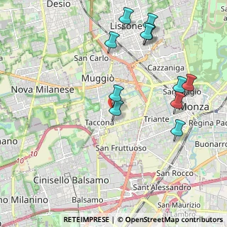 Mappa Via Figini, 20053 Muggiò MB, Italia (2.24909)