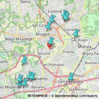 Mappa Via Figini, 20053 Muggiò MB, Italia (2.82714)