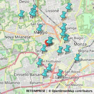 Mappa Via Figini, 20053 Muggiò MB, Italia (2.1615)