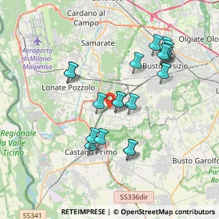 Mappa Via Carlo Porta, 20020 Magnago MI, Italia (3.73526)