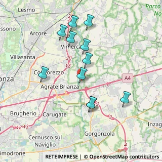 Mappa Via Fabio Filzi, 20864 Agrate Brianza MB, Italia (3.63818)