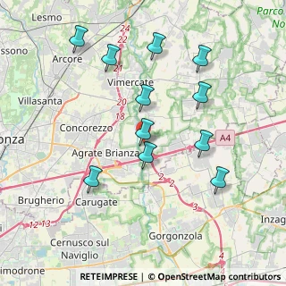 Mappa Via Fabio Filzi, 20864 Agrate Brianza MB, Italia (3.86364)