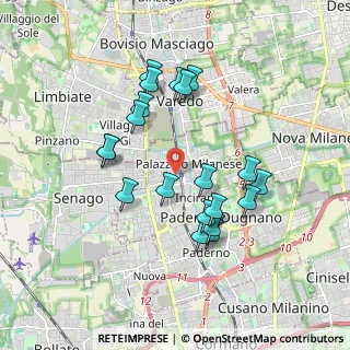 Mappa Piazza Hiroshima, 20030 Paderno Dugnano MI, Italia (1.6995)