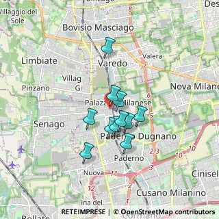 Mappa Piazza Hiroshima, 20037 Paderno Dugnano MI, Italia (1.22364)