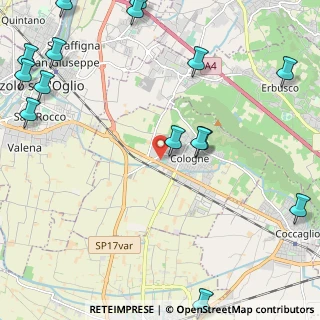 Mappa Via I Maggio, 25033 Cologne BS, Italia (3.226)